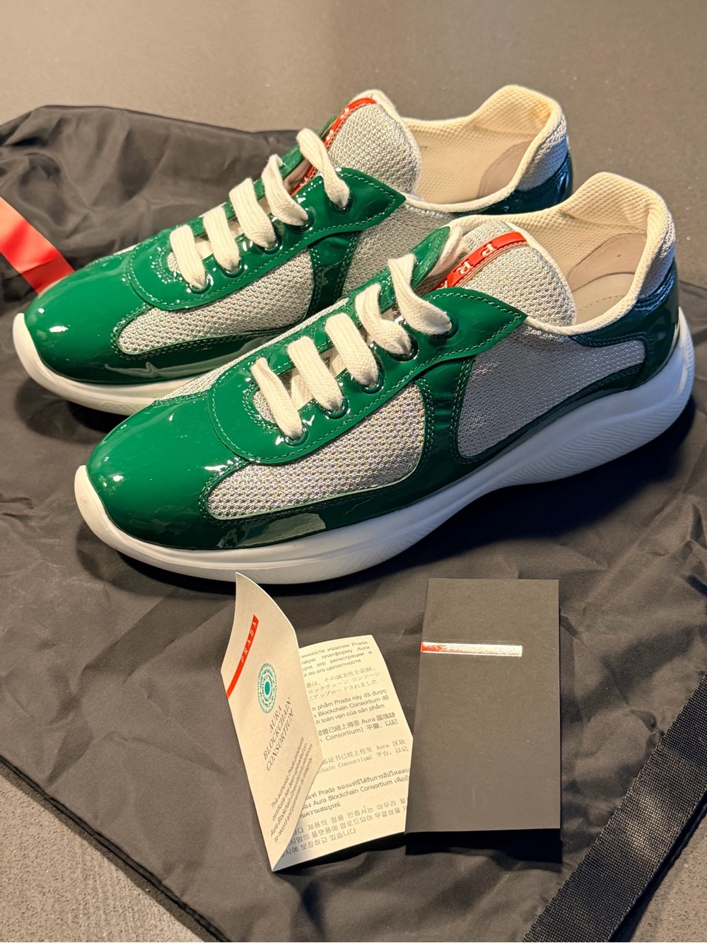 Women’s Green Prada Sneakers 38